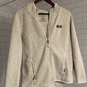 LL Bean Women’s Full Zip Hooded Fleece Jacket